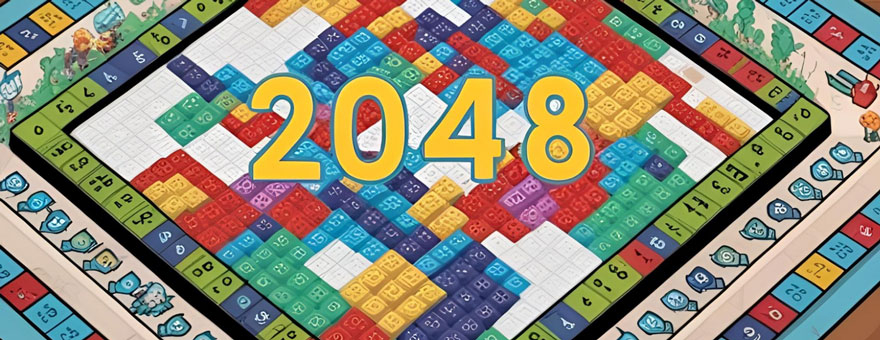 What If 2048 Was a Real-Life Board Game? large