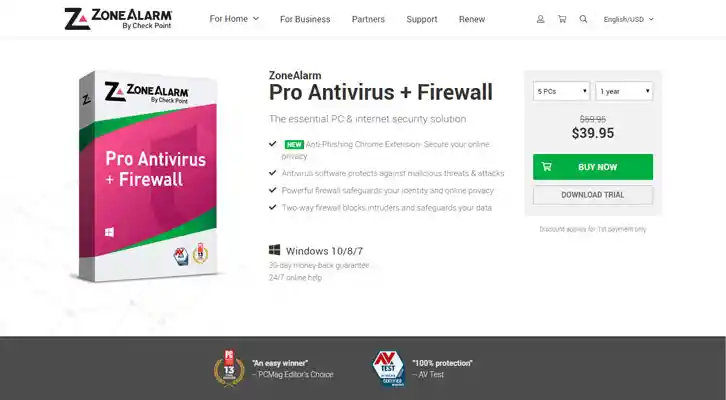 ZoneAlarm Pro Antivirus & Firewall 2019