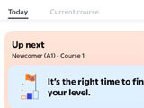 Courses in the app