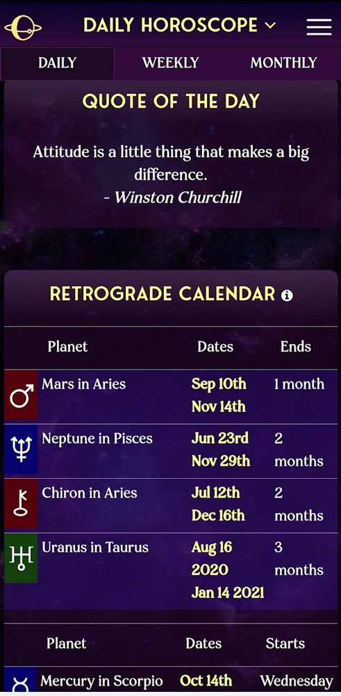 AstroMatrix Birth Horoscopes - Apps2Have