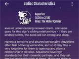 Zodiac Characteristics in DH