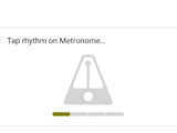 Learning rhythm in the app