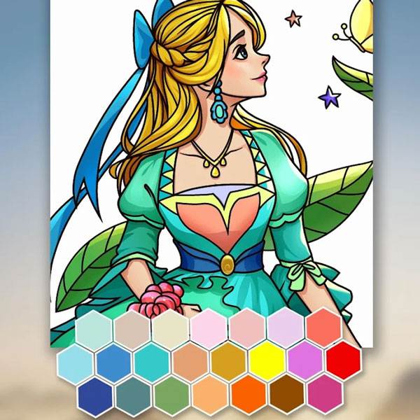 Princess Coloring: Drawing Game - Apps4Girls