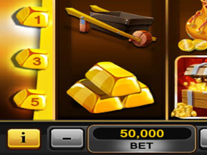 Spinning the slots machine