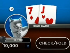 Folding cards in the game