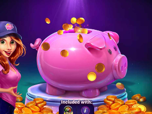 Opening the Piggy Bank feature in House of Fun™ - Casino Slots