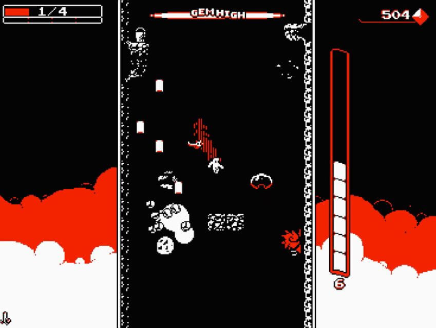 Downwell is a great example of a falling game Downwell is a great example of a falling game