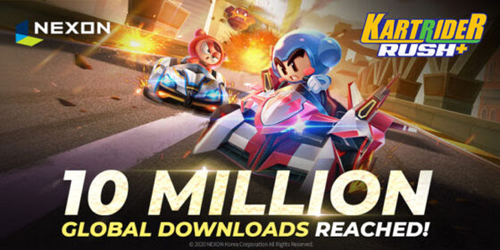 KartRider Rush+ Surpasses 10 Million Global Downloads Within Two Weeks! KartRider Rush+ Surpasses 10 Million Global Downloads Within Two Weeks!