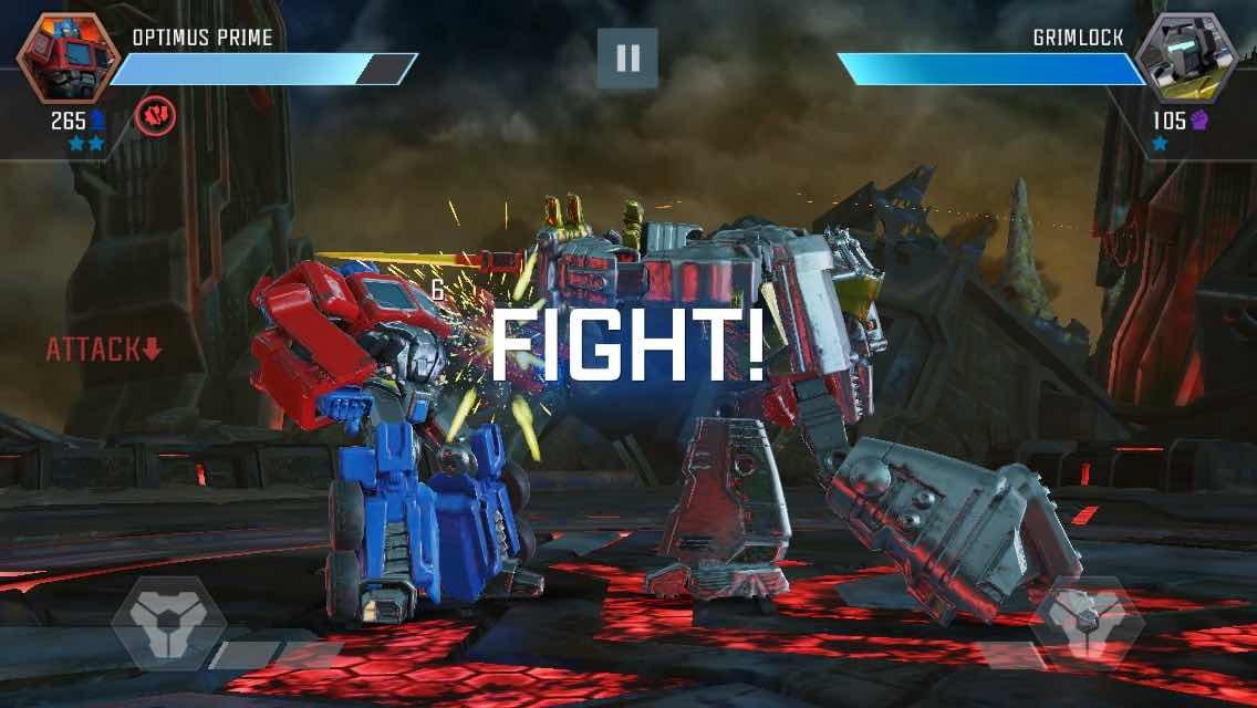Transformers to Fight Apps To Play