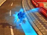 Sonic Forces: Speed Battle travelling at high speeds