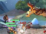 Fighting a dragon in Hustle Castle: Fantasy Kingdom Hustle Castle: Fantasy Kingdom fighting a dragon