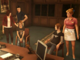 Chloe, Rachel, and their parents in Life is Strange: Before the Storm