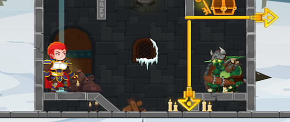 Hero Rescue 2 - Pull the pin and save the princess in Hero Rescue 2, an exciting puzzle game!