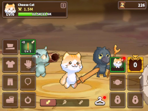 Main menu in Animal Quest: Idle RPG