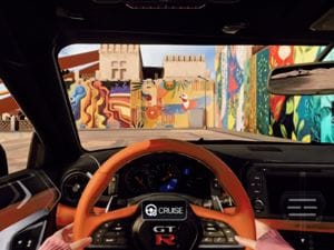 First person driving