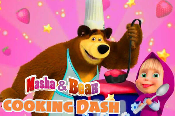 Masha and Bear Cooking Dash - Baby Games