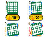 Buying cards in Spin-a-Bingo Spin-a-Bingo buying cards