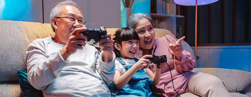 Why should boomers play more video games? large