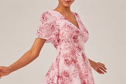 Casual V Neck Maxi Dress thumb