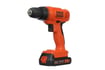BLACK+DECKER 20V MAX* POWERCONNECT Cordless Drill Kit + 100 pc. Kit (BDC120VA100), Orange thumb
