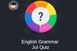 English Grammar Jul Quiz thumb