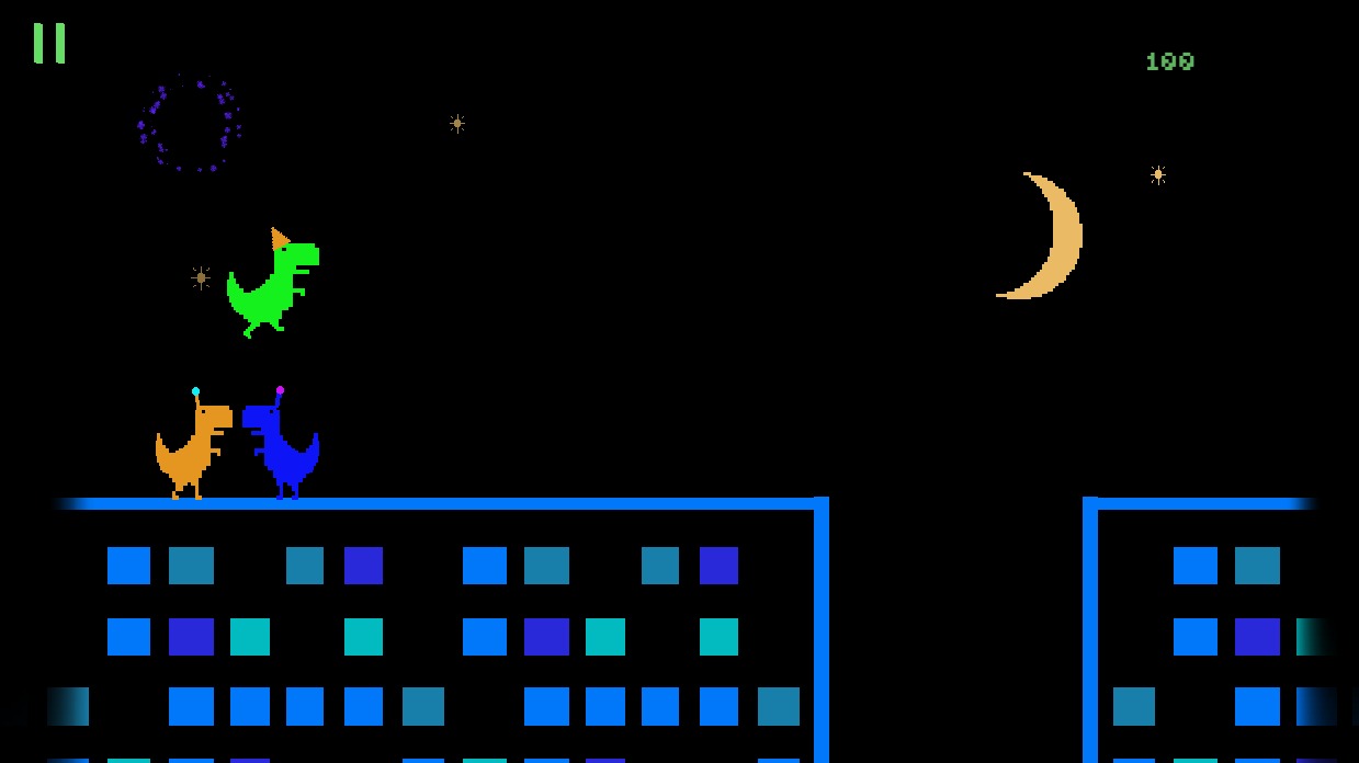 New Year's Dino Run - Dino Run Games