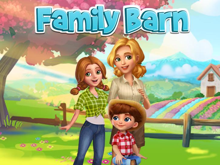 Supermom Returning Home in Family Barn