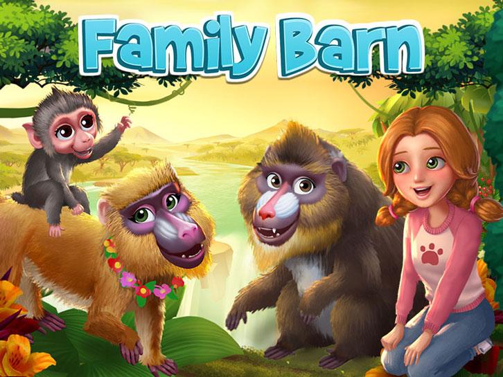 An Ape Family Gets a New Addition in Family Barn