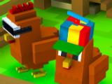 Chickens in Blocky Farm