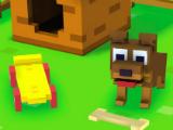 A dog in Blocky Farm