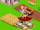 Asian Town Farmer building a farm