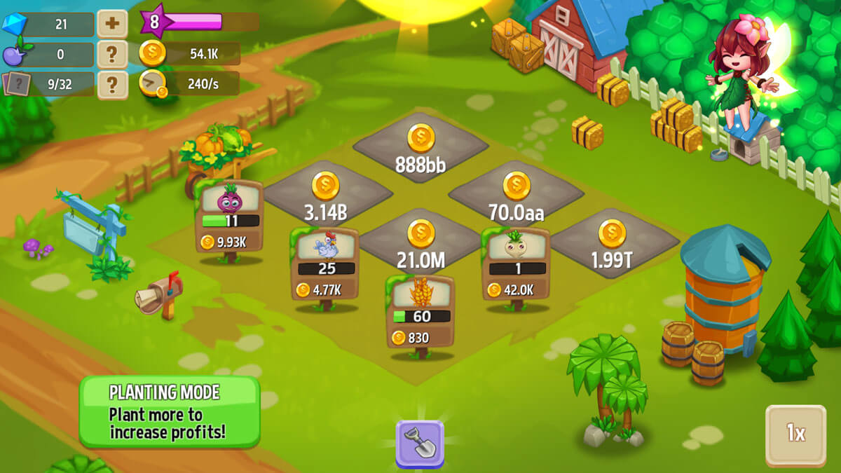 Idle Fairy Farm - Farm Games Free