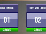 Level selection in the game Mission selection in the game