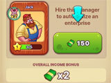 Idle Farmer Tycoon hiring managers