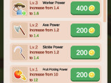 A list of town hall upgrades in Harvest Isle