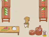 Selling the produce in the shop in Pocket Vegetable Garden