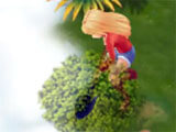 Cutting grass in the game Cutting grass in Dragon Farm Adventure