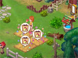Harvesting crops in the game