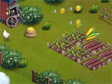 Harvesting crops in the game