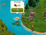 Collecting wreckage in the game