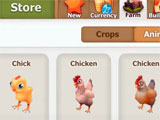 Buying chickens in the game