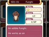 Funghi info in the game