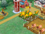 Harvesting some corn in Wild West: Farm Town