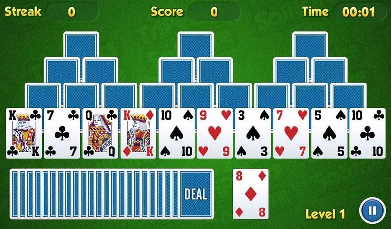 TriPeaks Solitaire Challenge - Free Games Guru