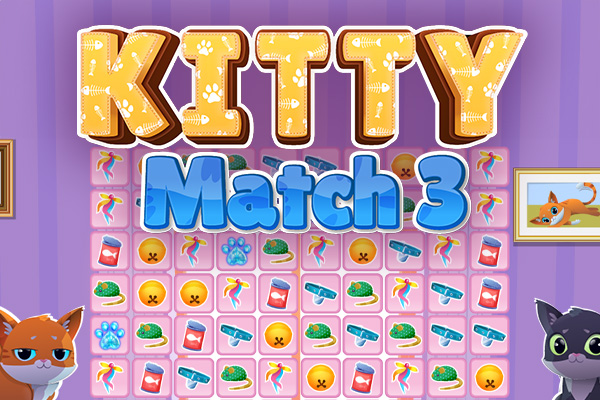 Kitty Match 3 - Games 4 Grandma