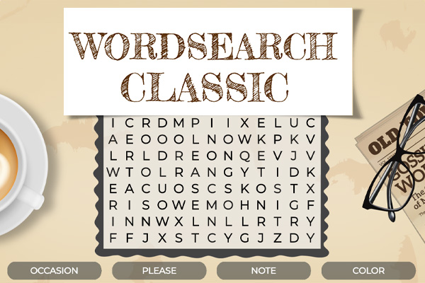 WORDS SEARCH CLASSIC EDITION - Jogue Grátis Online!