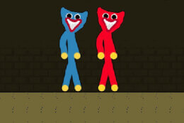 Red and Blue Stickman Huggy thumb