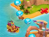Level selection in Booty Quest: Pirate Match 3 Booty Quest: Pirate Match 3 level selection
