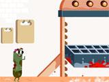 Playing as the zombie sausage in Run Sausage Run Run Sausage Run playing as the zombie sausage