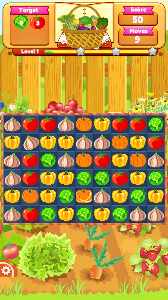 Vegetable Farm Splash Mania Free Casual Games!